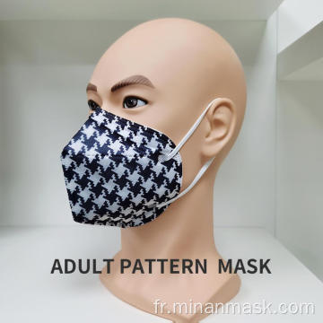 Masque facial jetable à 3 plis non tissé